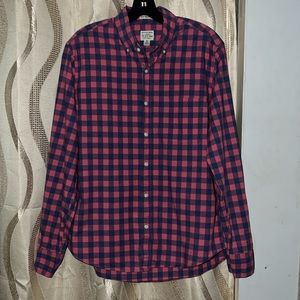 JCREW plaid slim untucked button down shirt size medium short 😍